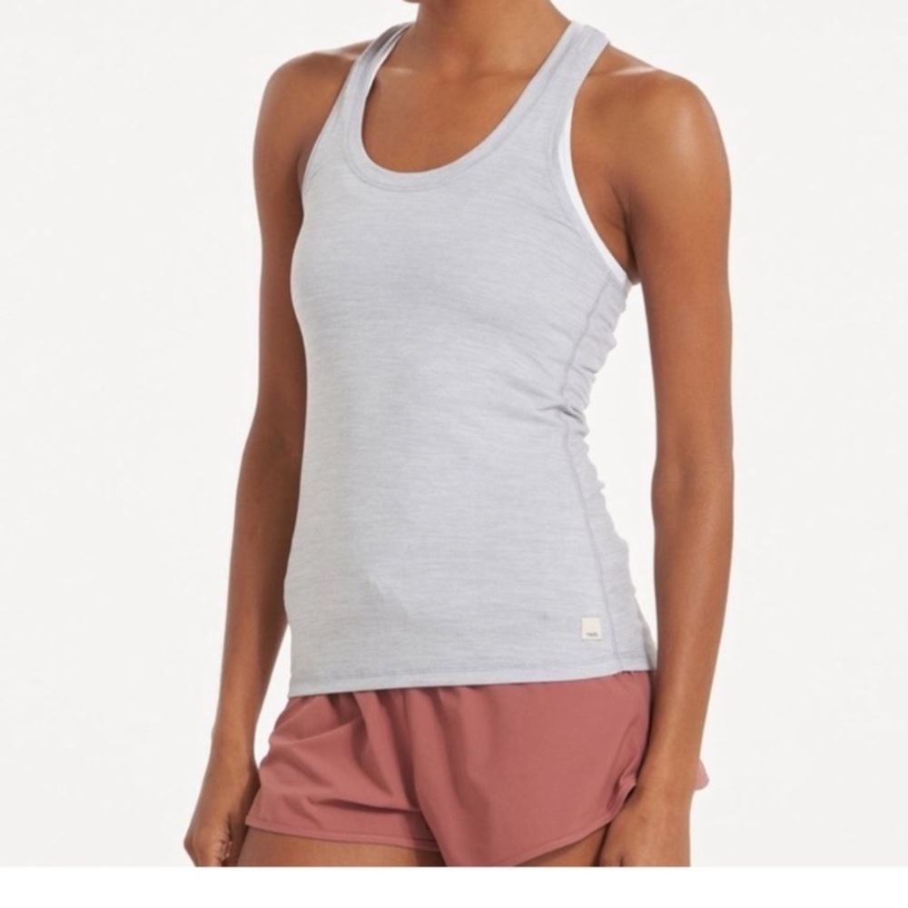 Vuori Lux Light Gray Tank Top